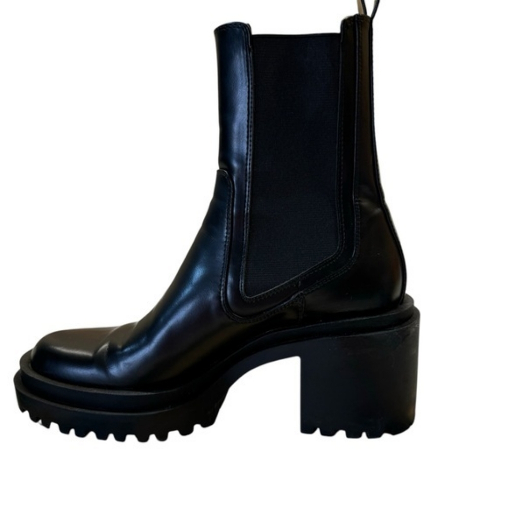 ZARA Black Chunky Platform Chelsea Boots – Women’s EU 40 / US 9.5